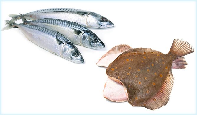 Sgombro e passera - un pesce che aumenta la potenza negli uomini
